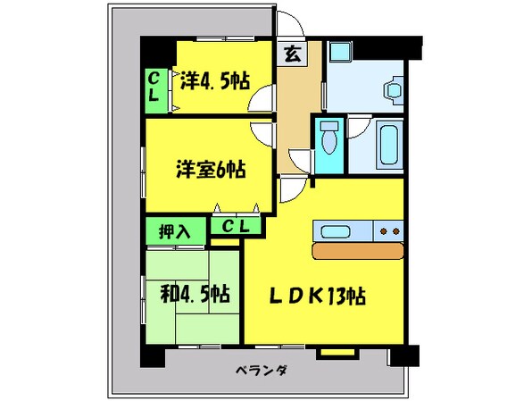 フェニックス堺東の物件間取画像